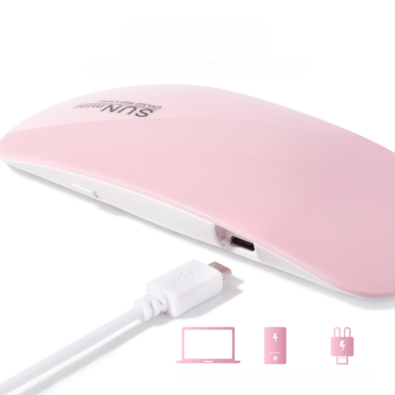 Musės formos nagų lempa – rankinė mini nagų džiovykla, modelis SUN mini; kilmė Zhejiang; grynoji masė 85 g; OEM prekės ženklas; pakuotė 200 vnt./dėžė