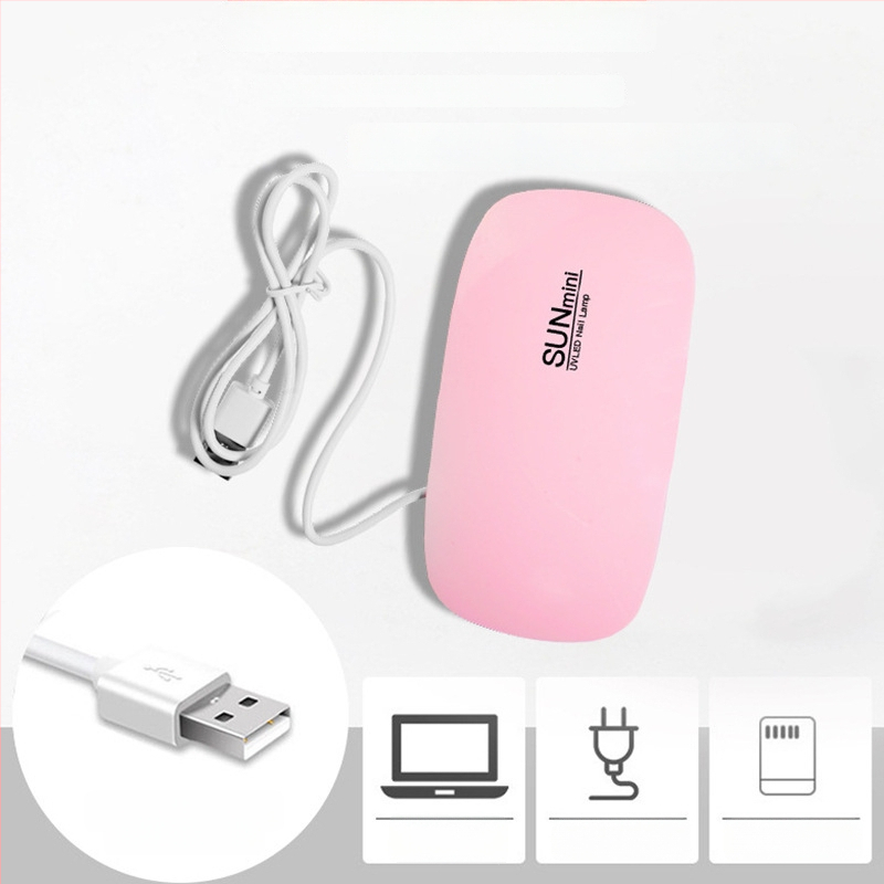 Musės formos nagų lempa – rankinė mini nagų džiovykla, modelis SUN mini; kilmė Zhejiang; grynoji masė 85 g; OEM prekės ženklas; pakuotė 200 vnt./dėžė