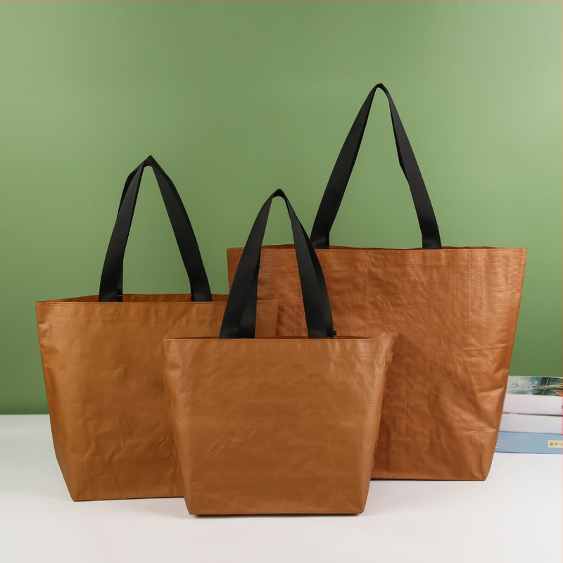 Roku darināta PP soma ar drukātu dizainu, kravnesība 1–50, piemērota apģērbam un kosmētikai