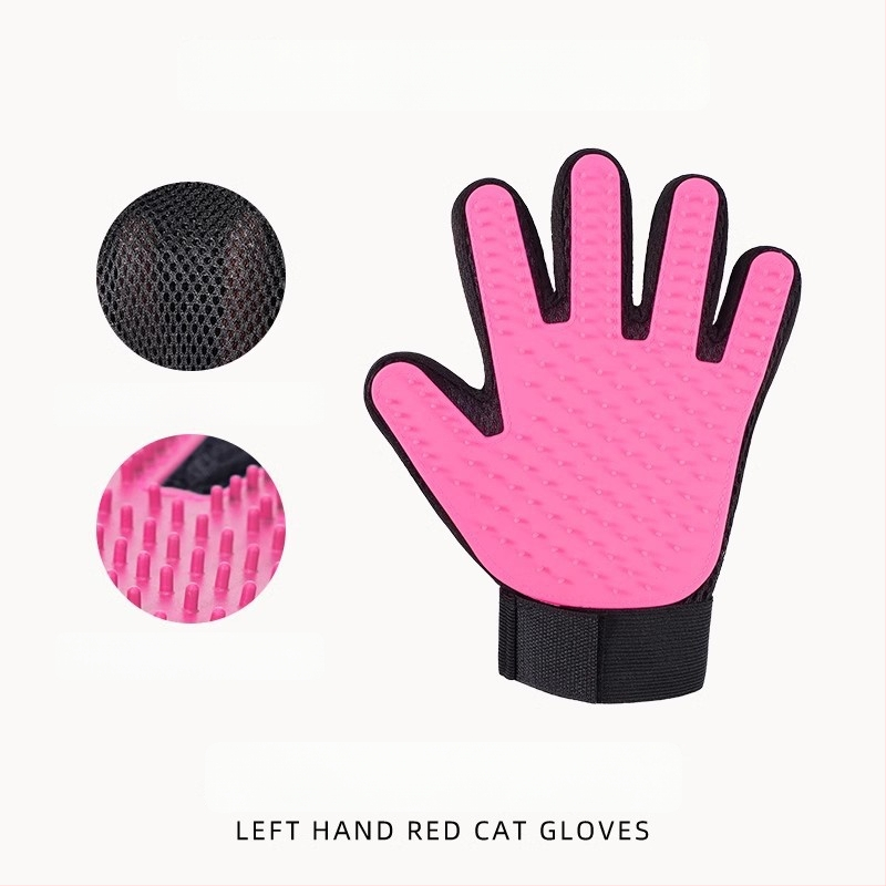 Dzīvnieku kopšanas cimdiņš kaķiem un suņiem, noņem atdalīto kažoku, piemērots dušai