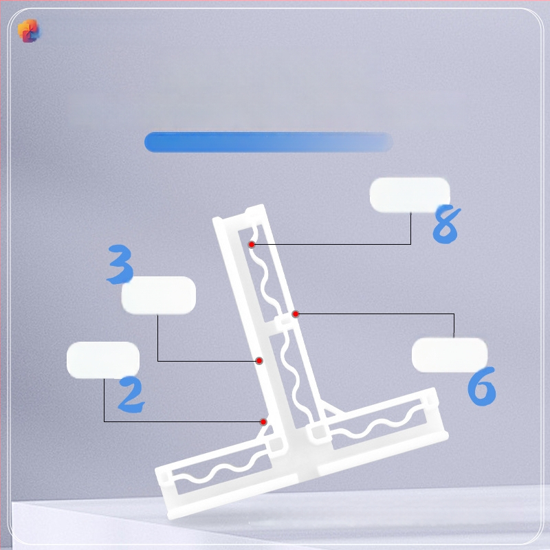 Mudao Plastikinė kampinė vertikali T formos sagtelė fotografijos fono plokštei, priedas su reguliuojama laikiklio baze, suderinama 4,6–6 mm