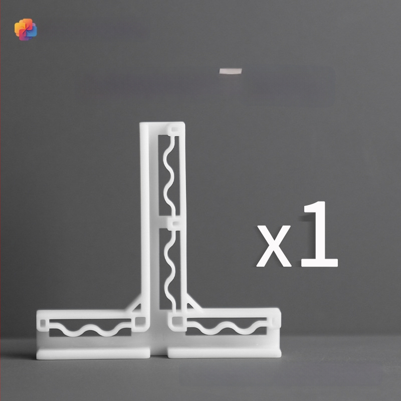 Mudao Plastikinė kampinė vertikali T formos sagtelė fotografijos fono plokštei, priedas su reguliuojama laikiklio baze, suderinama 4,6–6 mm