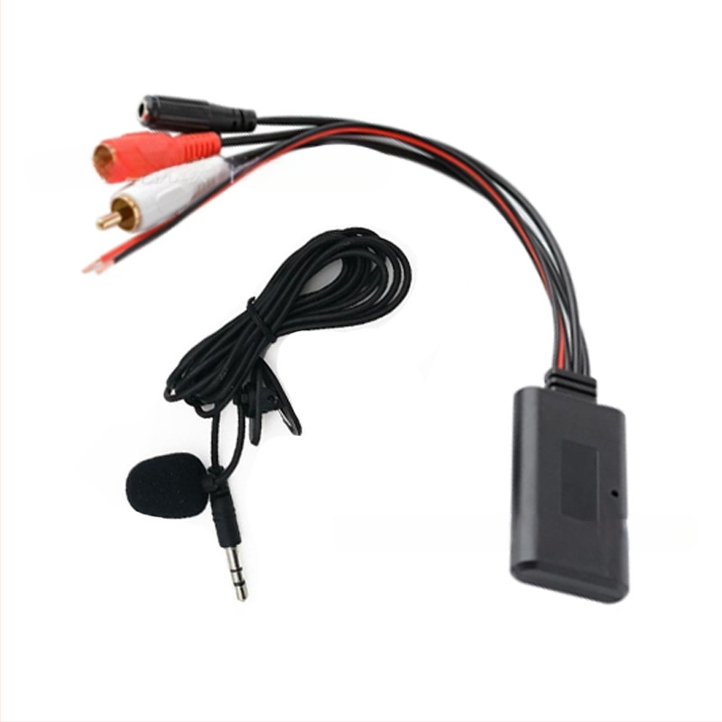 Bluetooth automobilių laisvų rankų įrenginys imtuvas — ABS korpusas, 12V įėjimas, 23 cm laidas, montavimas už CD grotuvą, suderinamas su Bluetooth 5.0