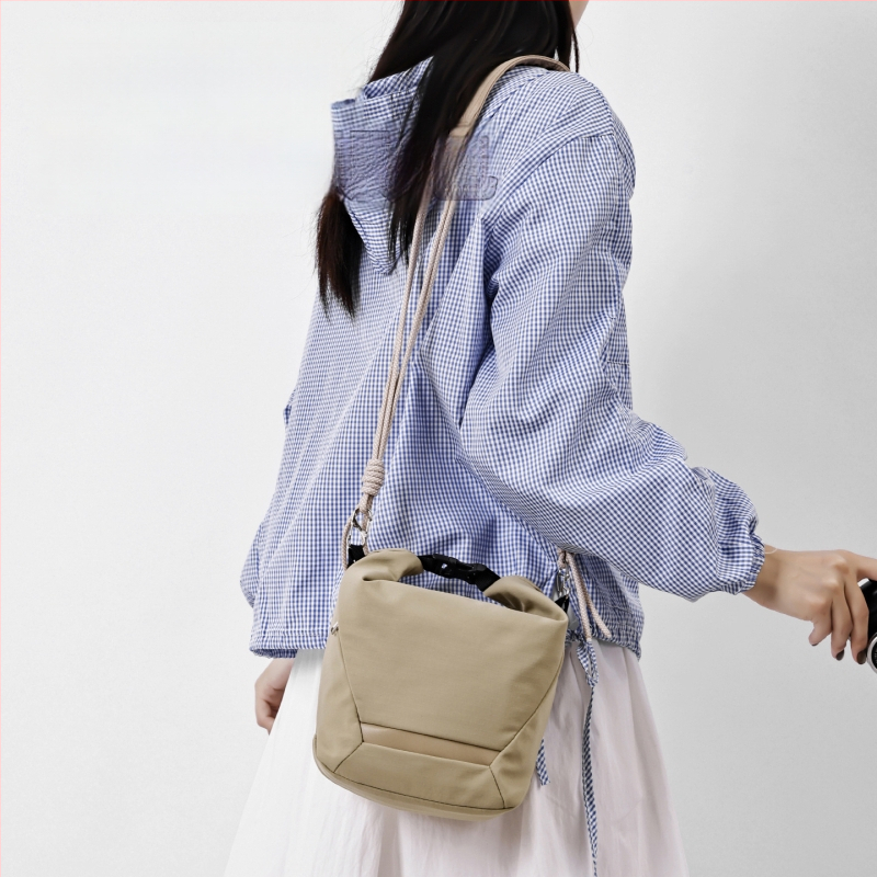 Kamerų krepšys per petį Fujifilm mirrorless ir Canon – ultra lengvas nailoninis apsauginis dėklas su poliesterio vidumi