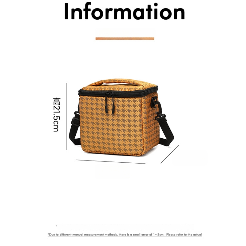 Fotoaparatų krepšys iš atsparaus vandeniui poliesterio, lengvas, smūgiams atsparus, aksominė įdėklė, peties krepšys