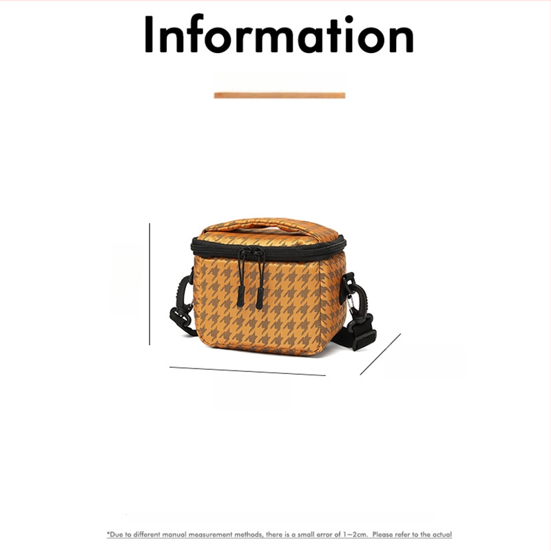 Fotoaparatų krepšys iš atsparaus vandeniui poliesterio, lengvas, smūgiams atsparus, aksominė įdėklė, peties krepšys