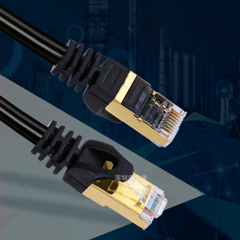 CAT7 Ethernet kabelis, 8 vadi, 20 Gbps, -15 līdz 65°C, vilces izturība 1000 N, spiedes izturība 250P