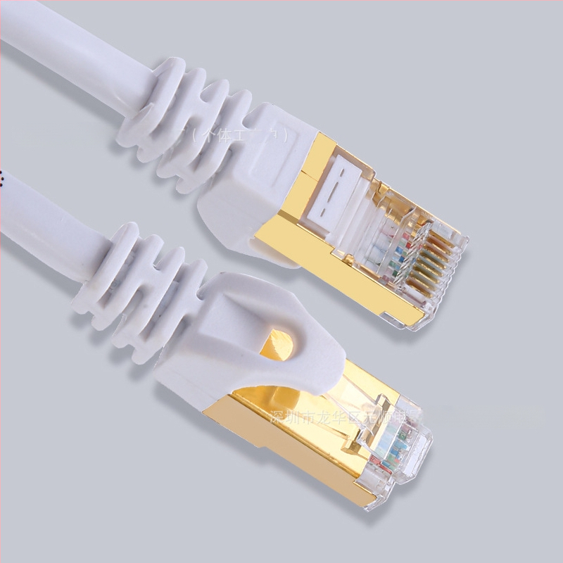 CAT7 Ethernet kabelis, 8 vadi, 20 Gbps, -15 līdz 65°C, vilces izturība 1000 N, spiedes izturība 250P