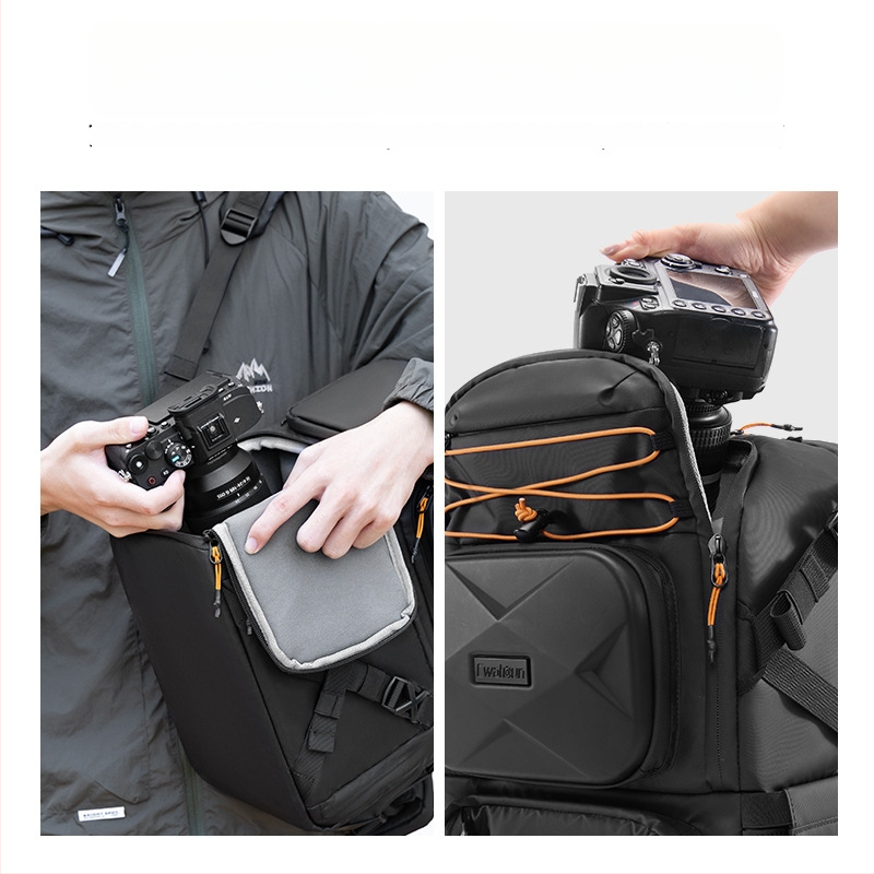 SLR fotoaparato krepšys - 900D medžiaga, atsparus vandeniui, atsparus dilimui, išplečiamas, ergonomiškai nugaros skydelis