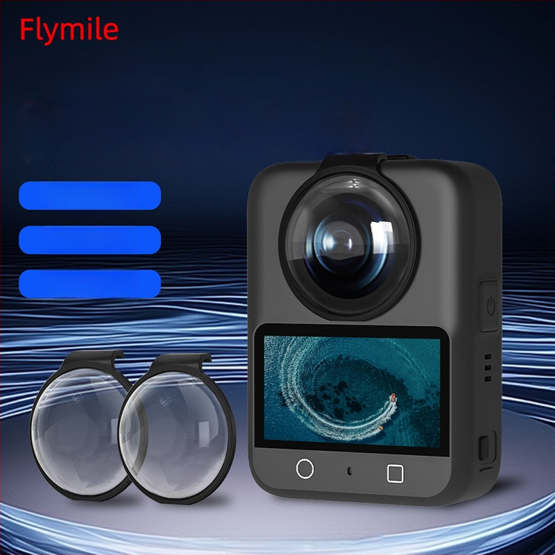 Stiklo apsauginis gaubtelis DJI Osmo 360 panoraminė kamera – antifog lęšis, dulkių dangtelis, OEM prekinis ženklas, įgaliotas privatūs ženklas