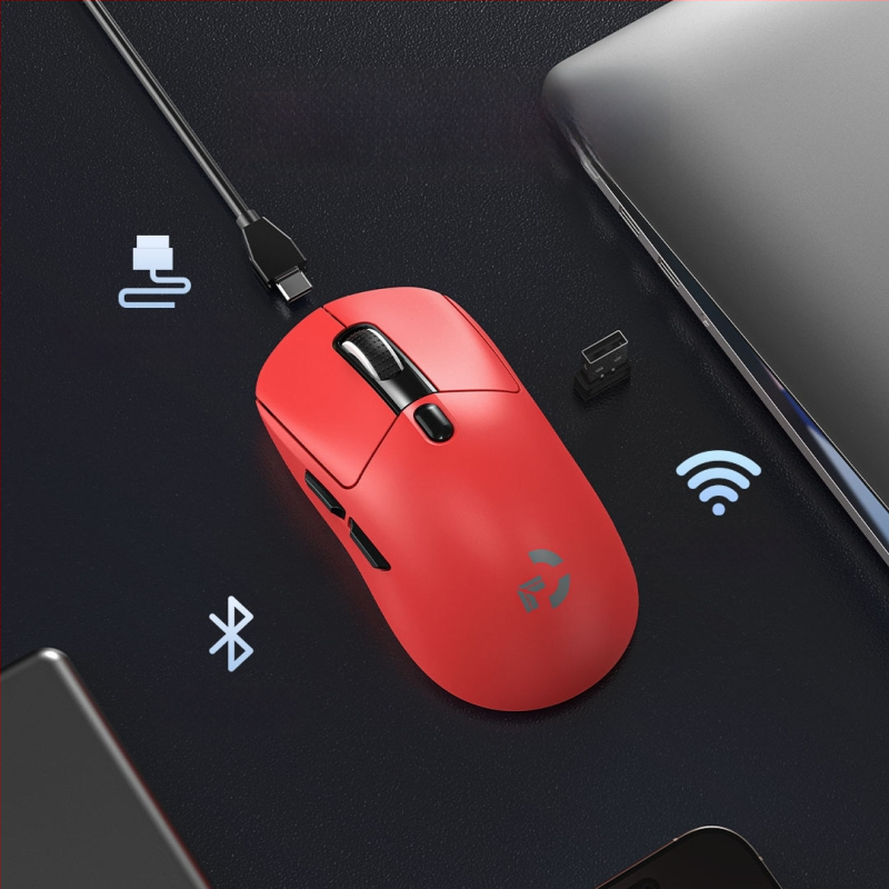 HXPRO Bezvadu Bluetooth peli ar trim režīmiem (uzlādes versija) – USB, darbības attālums 10 m, svars 78 g, ergonomiska, logotipa drukāšana pieejama