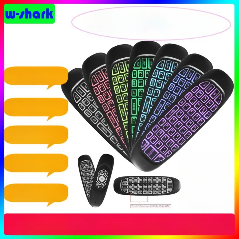 C120 Bezvadu gaisa pele ar tastatūru – USB interfeiss, 10 m darbības diapazons, Ergonomisks dizains, Viss vienā tālvadības pultī