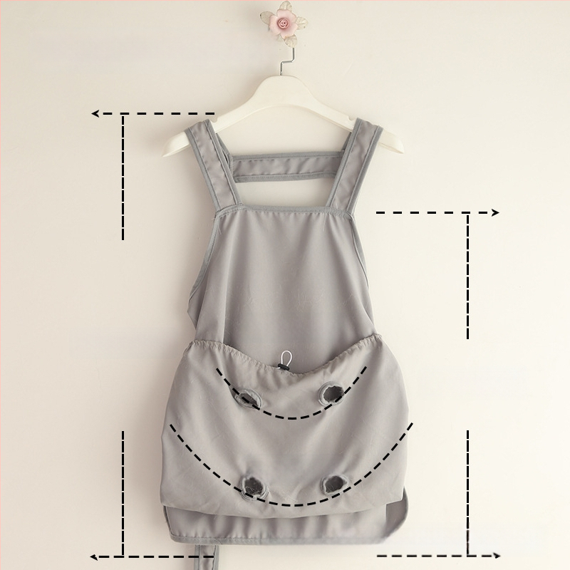 Katės priežiūros prijuostė – minkšta, kvėpuojanti, ketverių sezonų, plaukų neprilipo, tinkama laikyti kates parduotuvėse