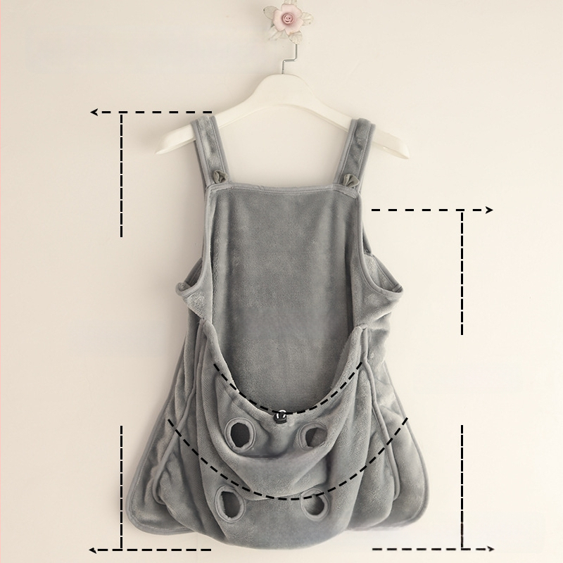 Katės priežiūros prijuostė – minkšta, kvėpuojanti, ketverių sezonų, plaukų neprilipo, tinkama laikyti kates parduotuvėse