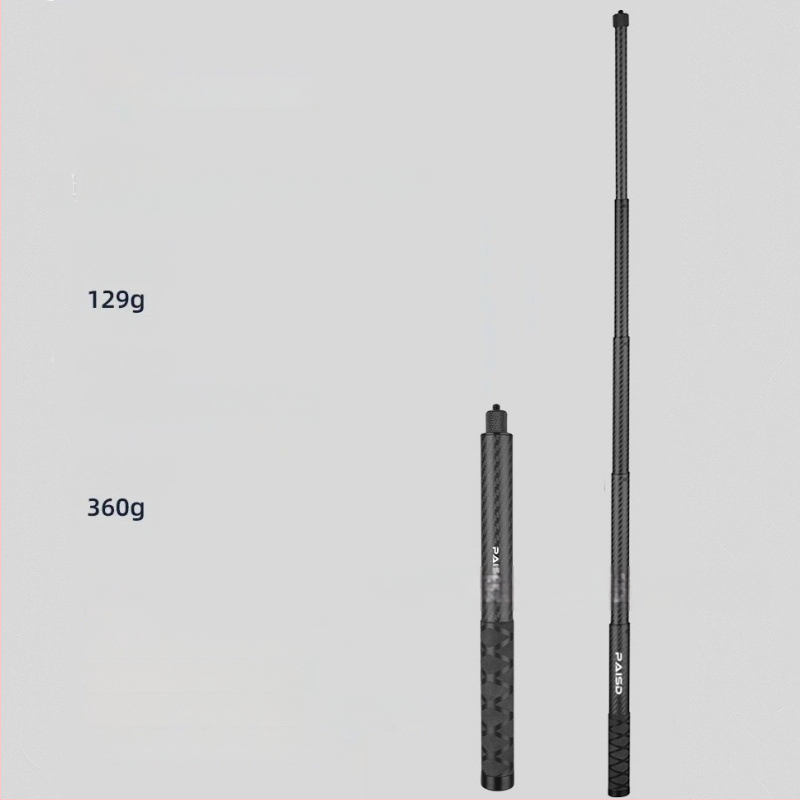 Selfie lazda Insta360/Gopro veiksmo kameroms – aukštos kokybės anglies pluoštas, 5 dalys, modelis PAISD 115