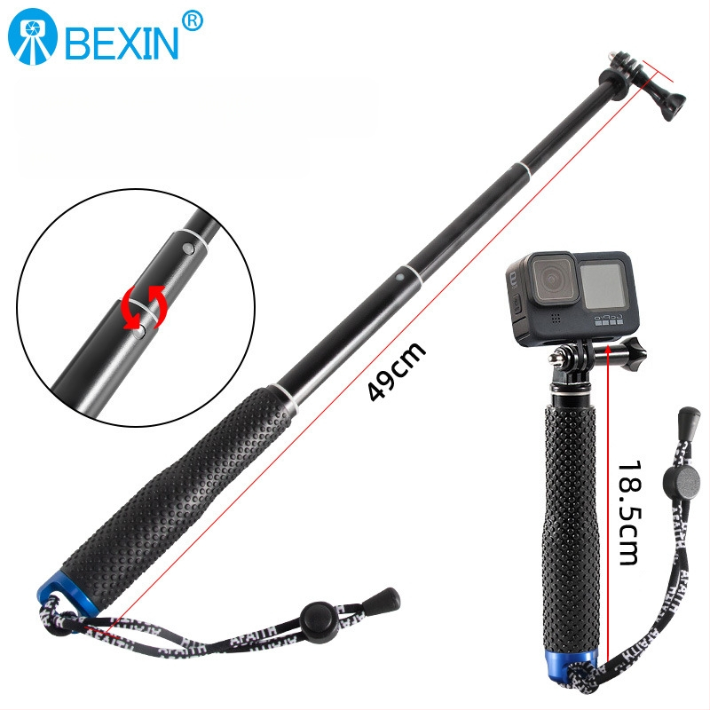 Selfie lazda, aliuminio lydinys, 4 dalys, apkrova 2–5 kg, skirtas Motion Camera