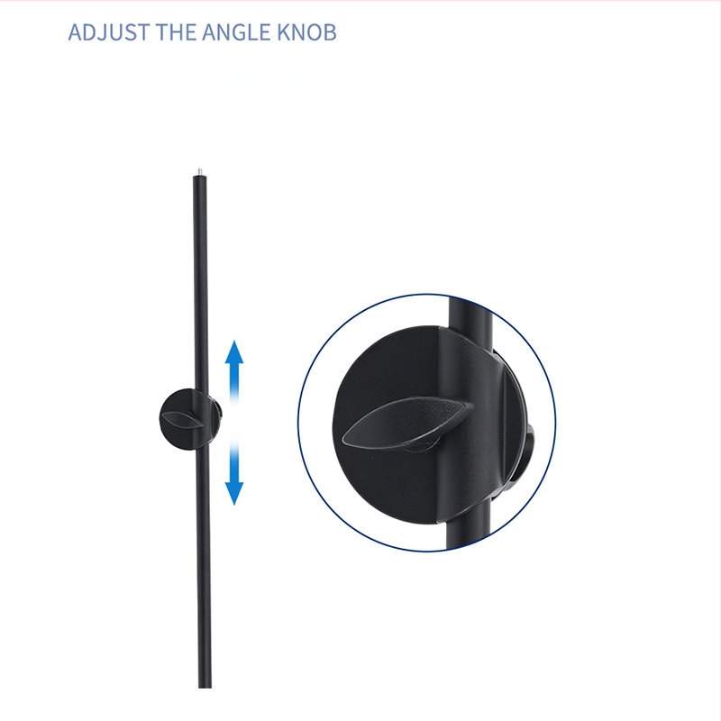 Rich Daugiafunkcinė skersinė išplėtimo lazda mikrofonui ir išmaniesiems telefonams, reguliuojama, metalas/plastikas