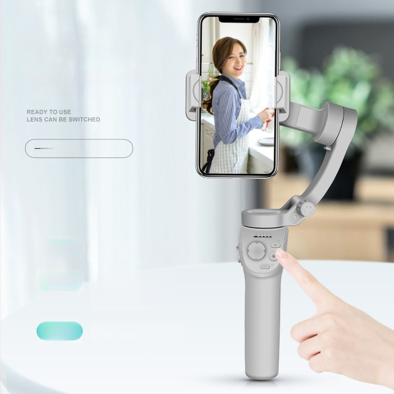 TOKQI M01 Rokas gimbāls ar trim asīm, sejas sekošanu un Bluetooth