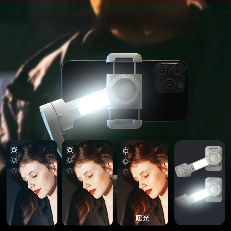 TOKQI M01 Rokas gimbāls ar trim asīm, sejas sekošanu un Bluetooth