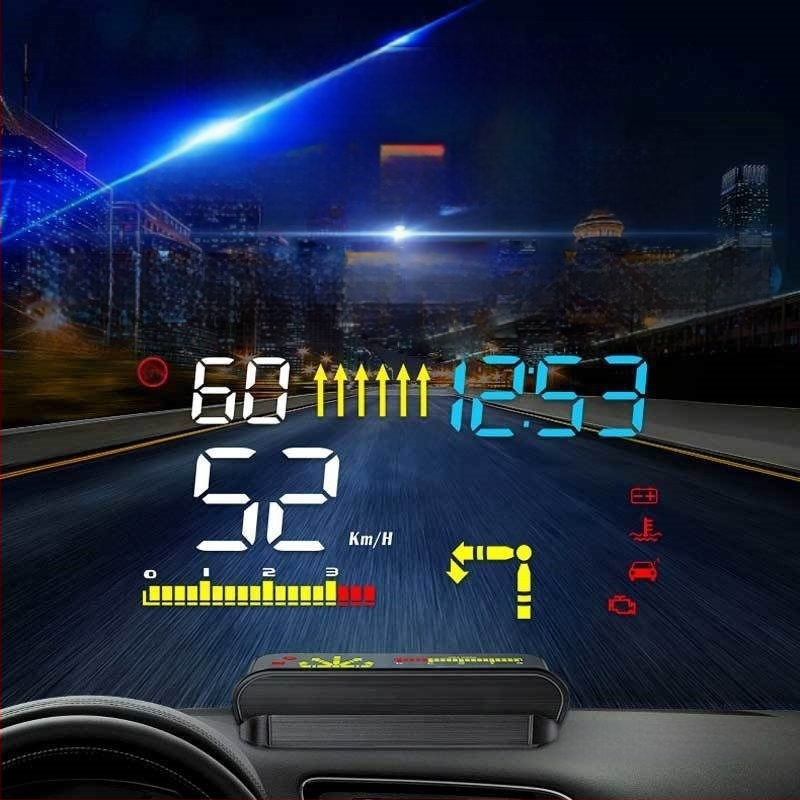 Automobilinis LCD HUD ekranas belaidžiu Bluetooth