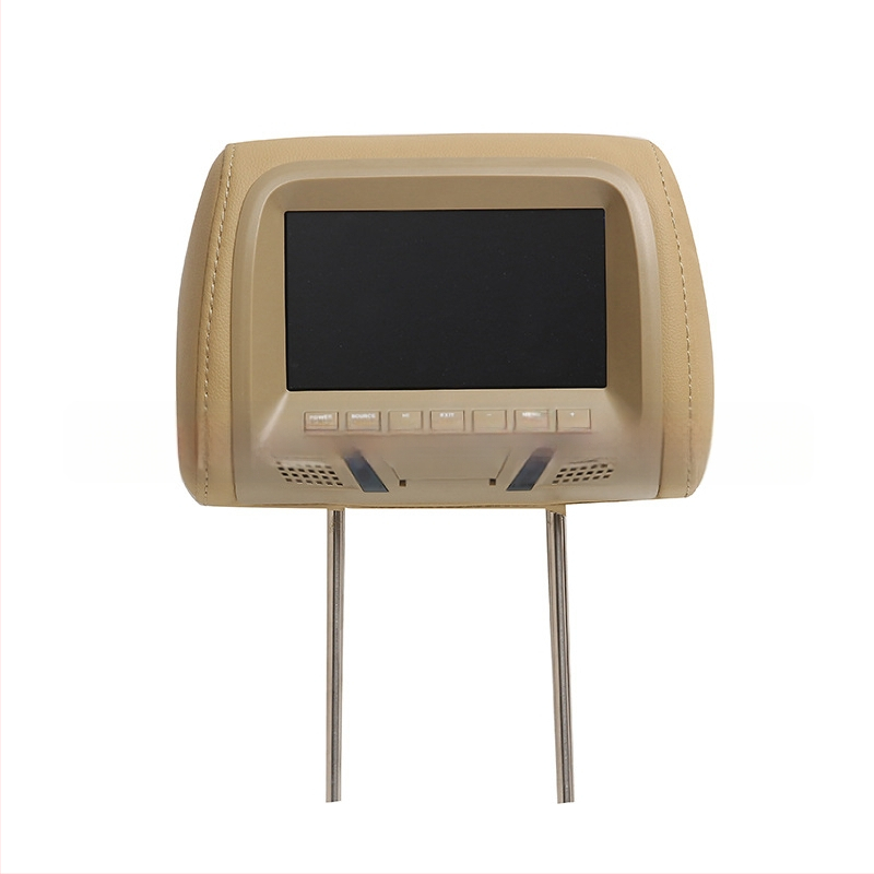 Automobilio galvos atramos ekranas su LCD, AV1/AV2 įvestys, 800x480 raiška, modelis YL-733