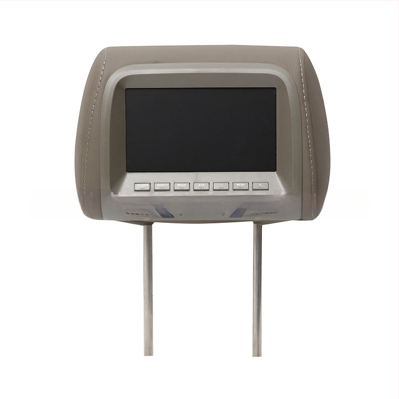 Automobilio galvos atramos ekranas su LCD, AV1/AV2 įvestys, 800x480 raiška, modelis YL-733