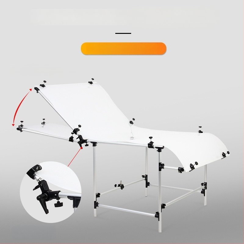 Aliuminio lydinio still life fotografijos stalas, sulankstomas ir nešiojamas, 4 kg, produktų fotografavimui