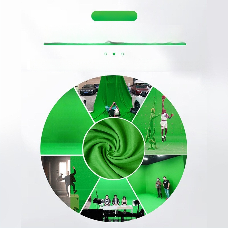 Studijos fotografavimui foninis audinys – žalias ekranas Light and Shadow