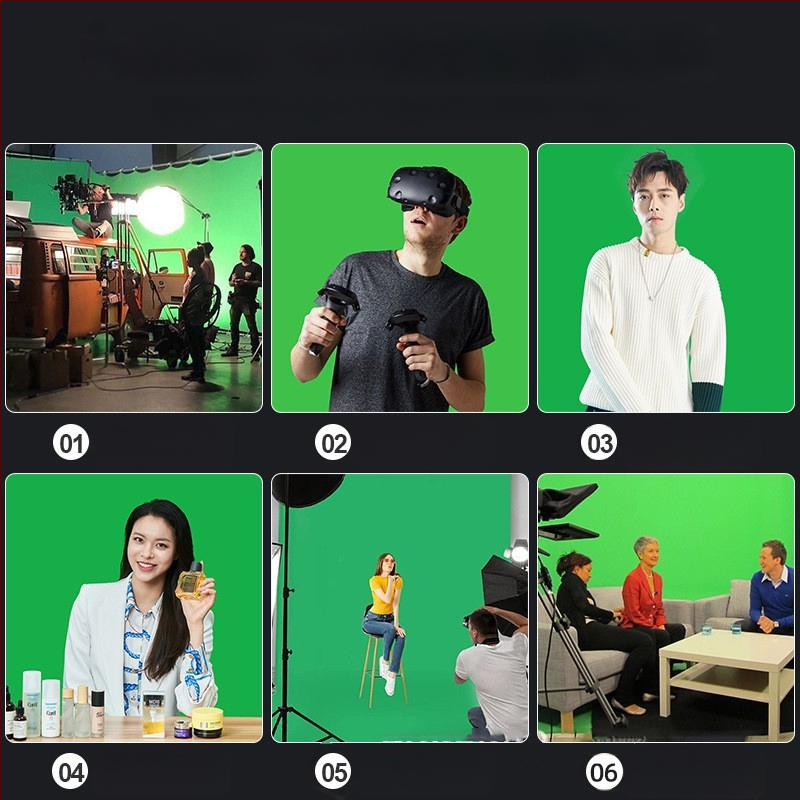 Studijos fotografavimui foninis audinys – žalias ekranas Light and Shadow