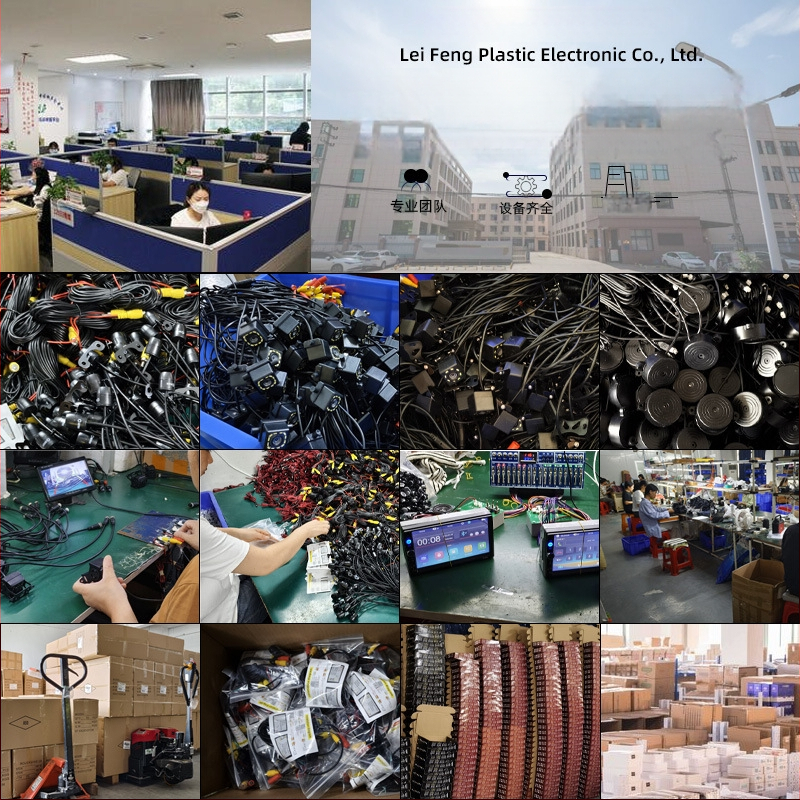 Automobilio atbulinės eigos ekranas su LCD, 480x272 raiška, AV įvestis, įtrauktas atbulinės eigos kamera