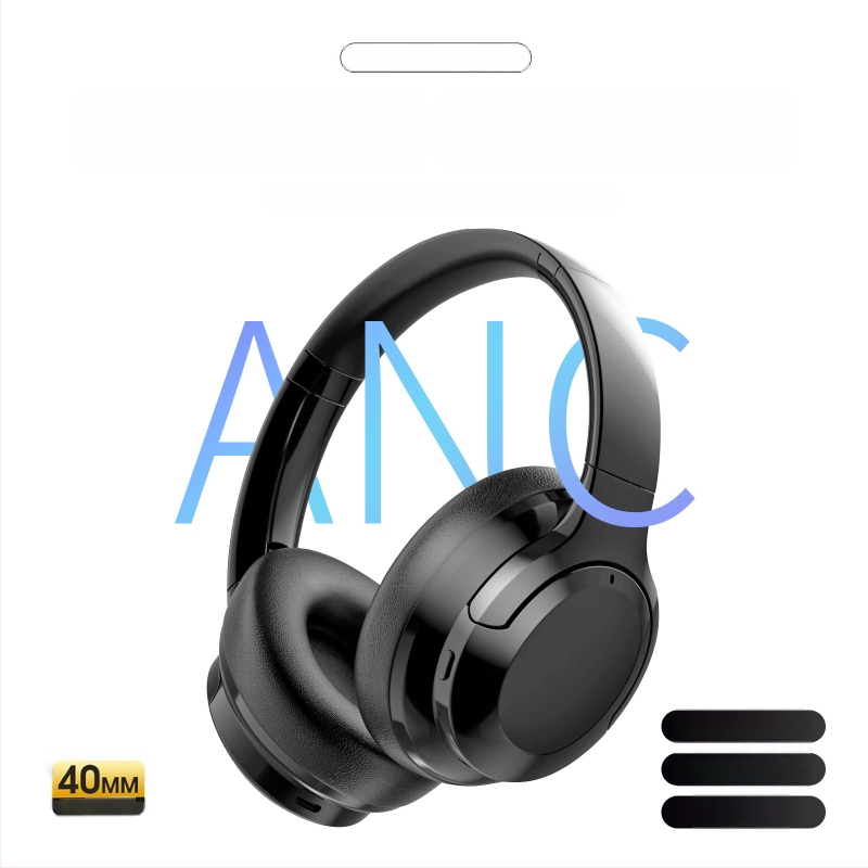 Bluetooth ANC slušalice preko ušiju, udobne za dugotrajno nošenje, Hi-Fi stereo
