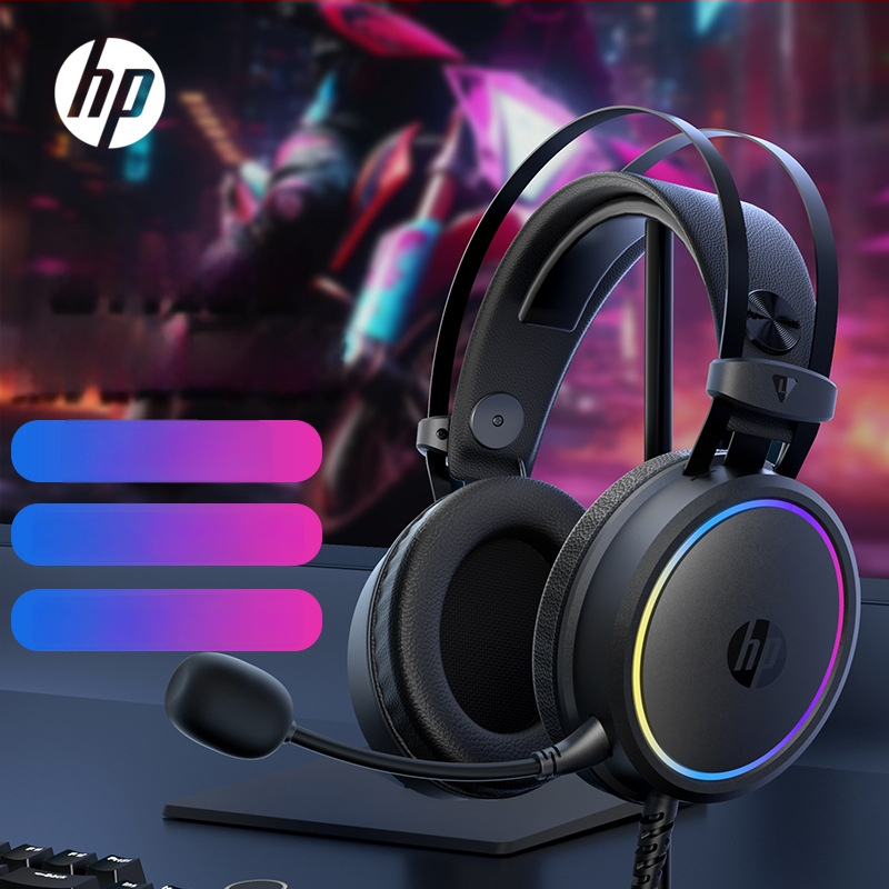 HP GH100 gaming slušalice, žične, s mikrofonom, USB/Type-C dvostruko sučelje