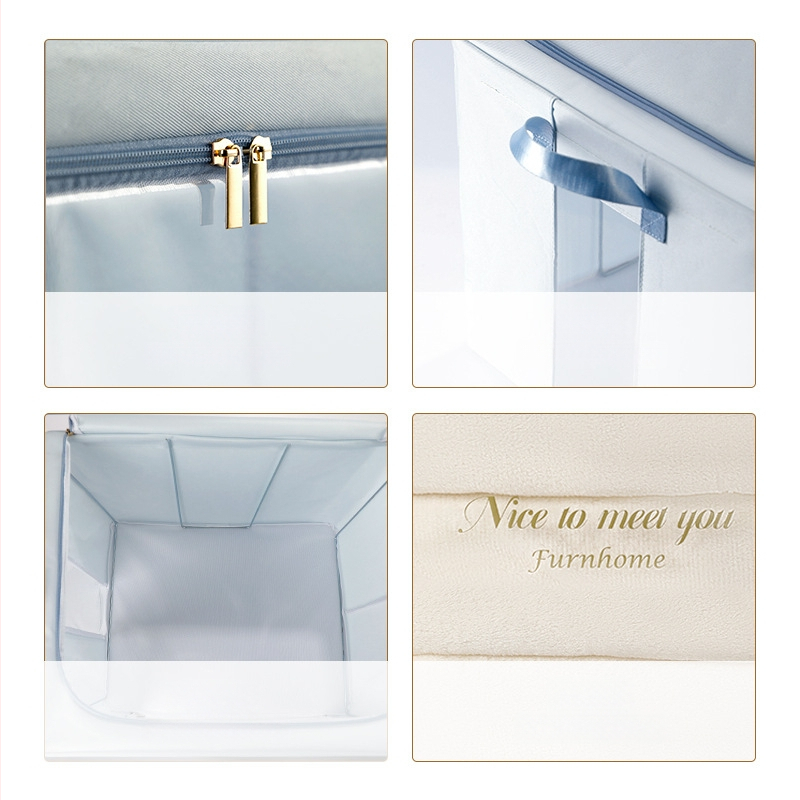 Sulankstoma audinio saugojimo dėžė, modelis 8019, talpa 90–100 L, nešiojamas spintos organizatorius drabužiams ir žaislams