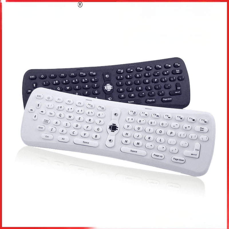 T6 Mini Bezvadu Tastatūra ar 2.4G savienojumu, USB interfeiss, 10 m Diapazons, 1000dpi, Sešu Asi Giroskop, Air Mouse Funkcija