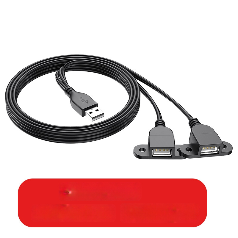 Kabel USB od čistog bakra, podjela 1 na 2, 1 muški i 2 ženska USB priključka, trostrani adapter/produžni kabel, duljine 1,5 m, 2 m, 0,3 m