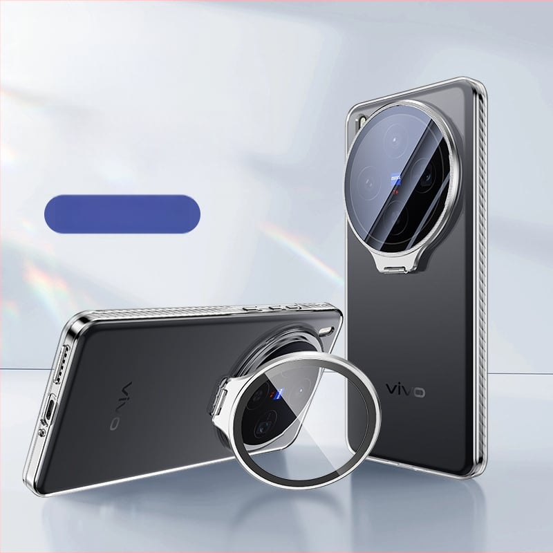Kućište za Vivo X300Ultra/X200S s prozirnim stražnjim panelom, zaštita leće, potpuno pokriće, aluminijski nosač
