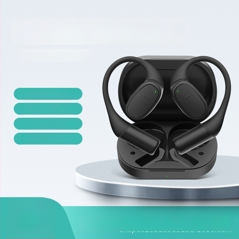 AI tulkošanas auskari konferencēm — vienlaicīga tulkošana, daudzvalodu tulkojums, Bluetooth 5.3, nēsāšana uz auss ar āķi, skārienvadība, modelis V1