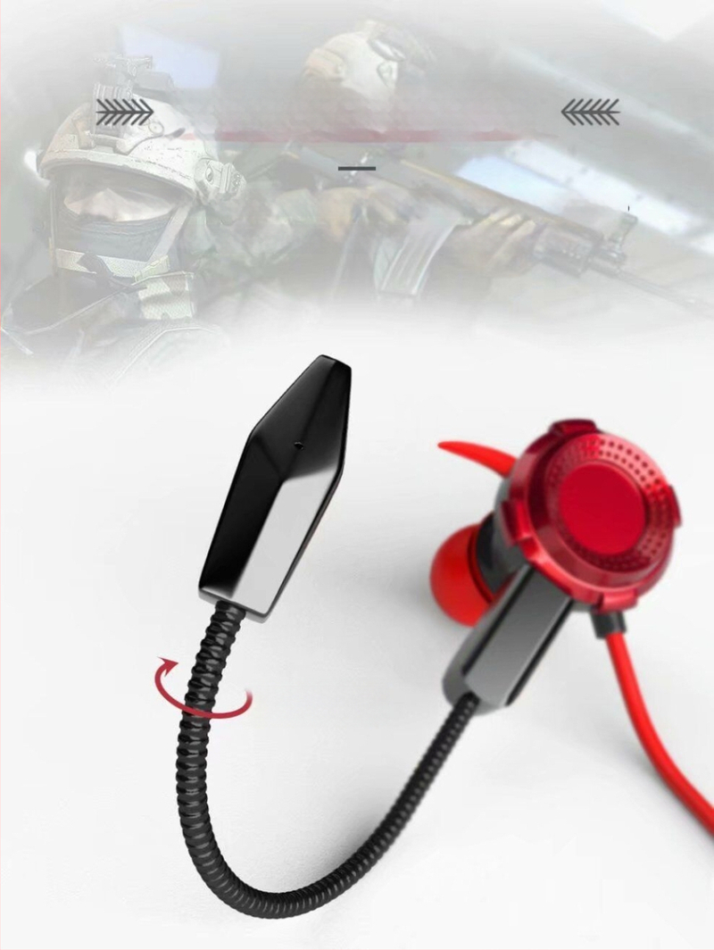 Jiazhi Le In-Ear spēļu austiņas, ar kabeli, jutība 98 dB, kabeļa garums 120 cm