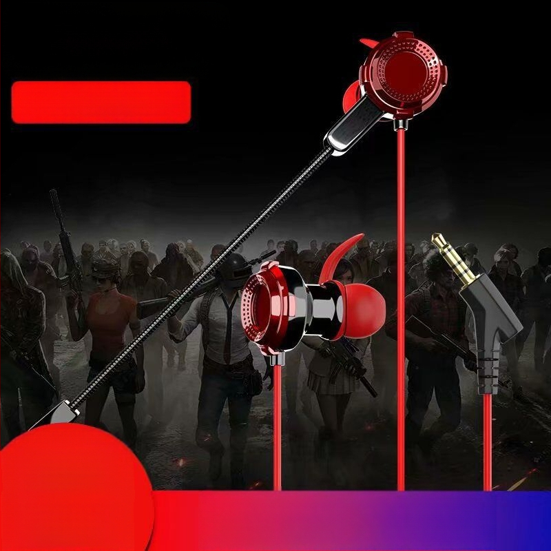 Jiazhi Le In-Ear spēļu austiņas, ar kabeli, jutība 98 dB, kabeļa garums 120 cm