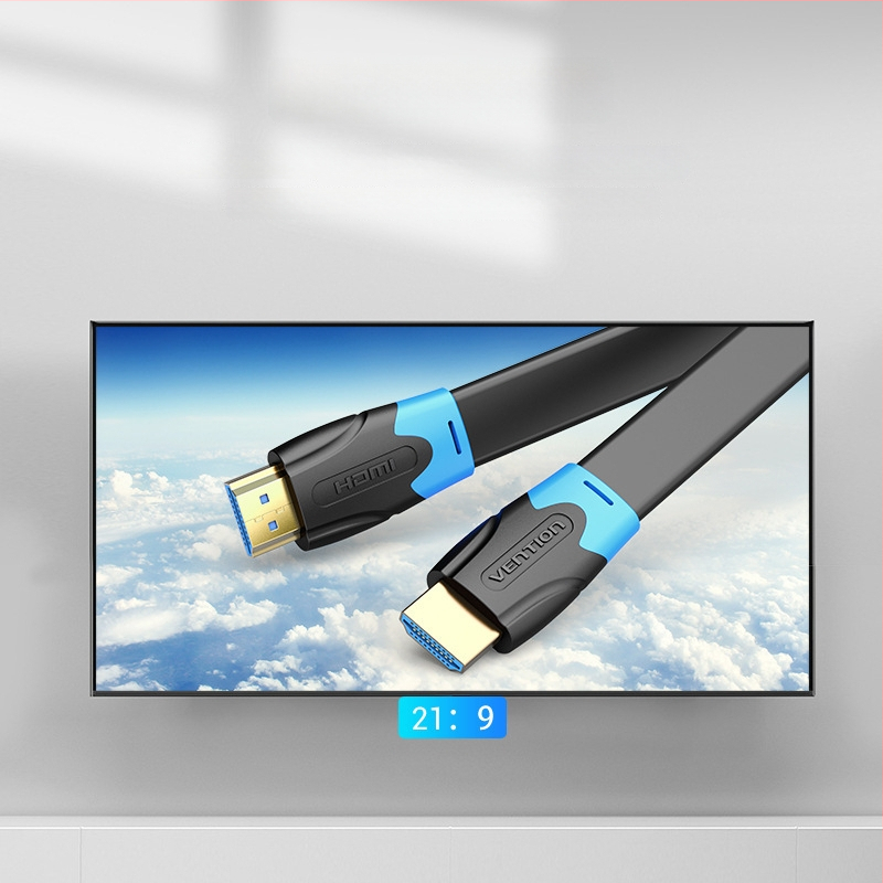 Weixun HDMI plošni kabel 2.0, 4K HDMI produžni kabel za TV, PC i set-top box, duljina 10 m