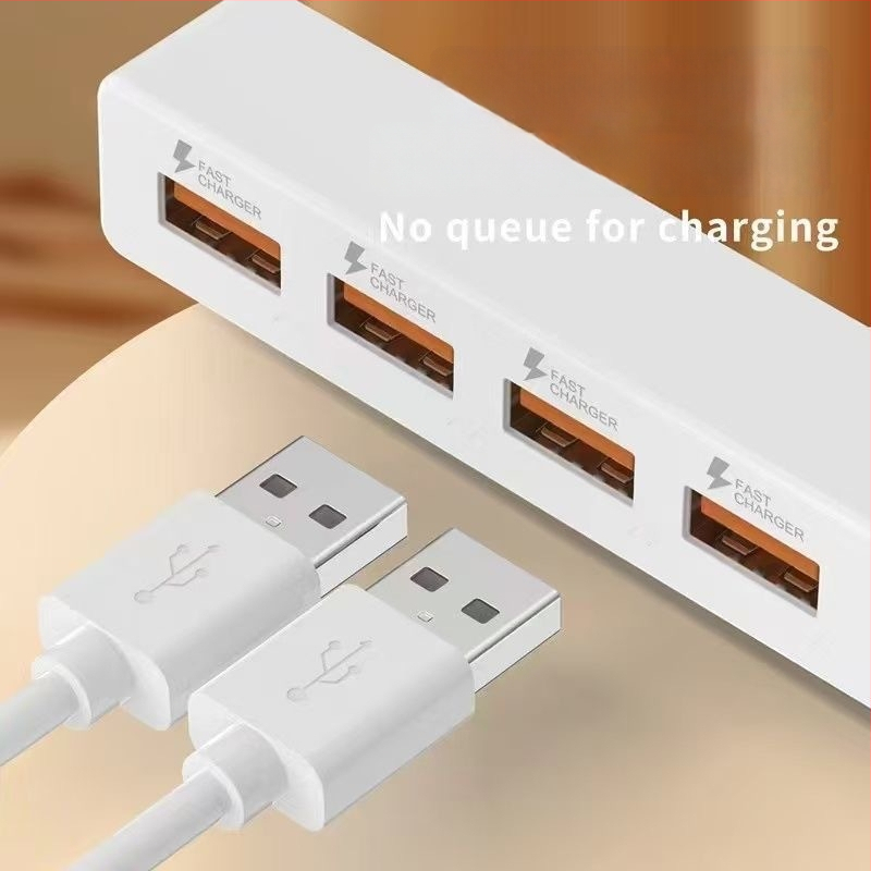Daugiaportinė USB dokavimo stotis nešiojamiesiems kompiuteriams ir planšetėms, 4-in-1 išmanus įkroviklis, Counting the world