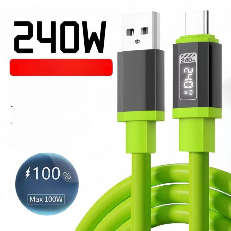 240W USB-C kabel za brzo punjenje, kompatibilan s iPhone 15, Huawei, Xiaomi iPad
