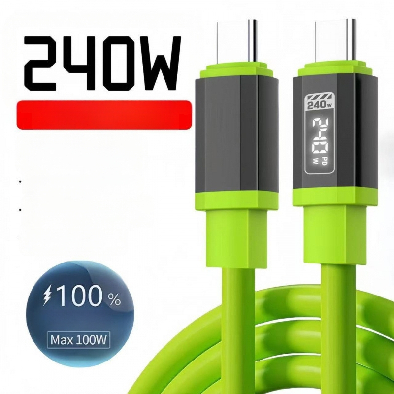 240W USB-C kabel za brzo punjenje, kompatibilan s iPhone 15, Huawei, Xiaomi iPad