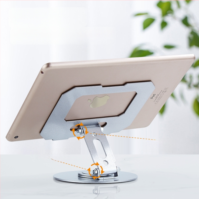 Metalni nosač za tablet s 360° rotacijom, sklopiva stolna podrška, podesiva