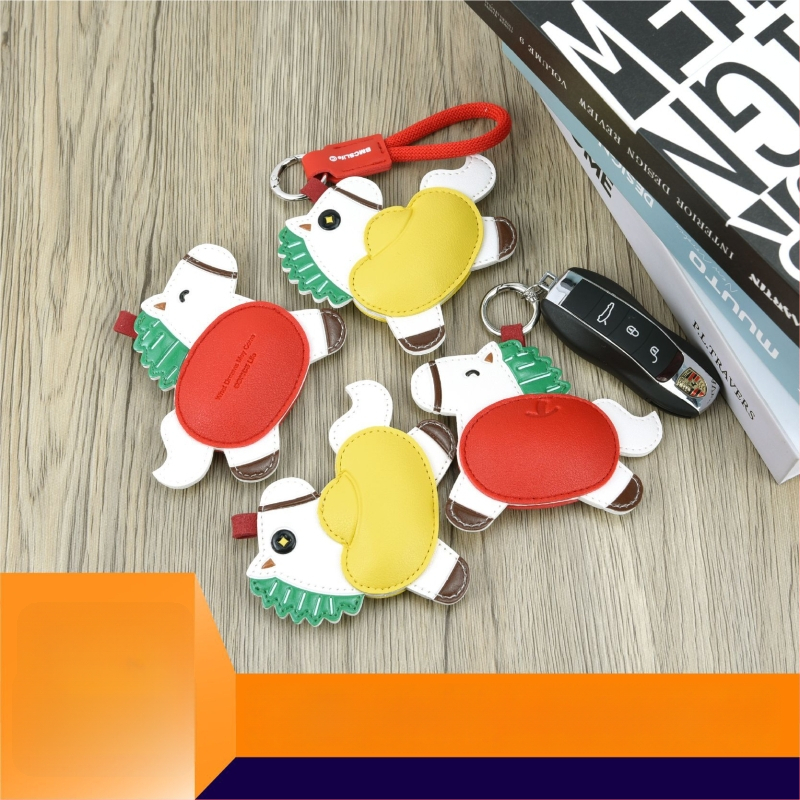 Raktų pakabukas maišui su arkliu, Zodiako arklys, PU medžiaga, naujas nacionalinis stilius