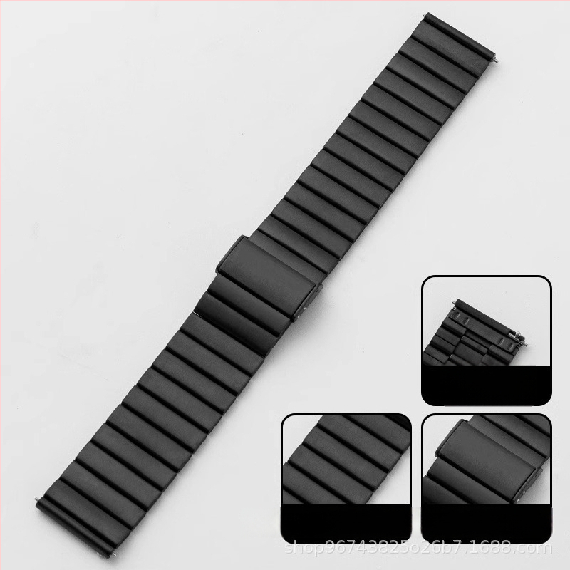 Nehrđajući čelični satni remen s uzorkom bambusa, 22 mm, kompatibilan s Apple Watch, Huawei i Samsung DW