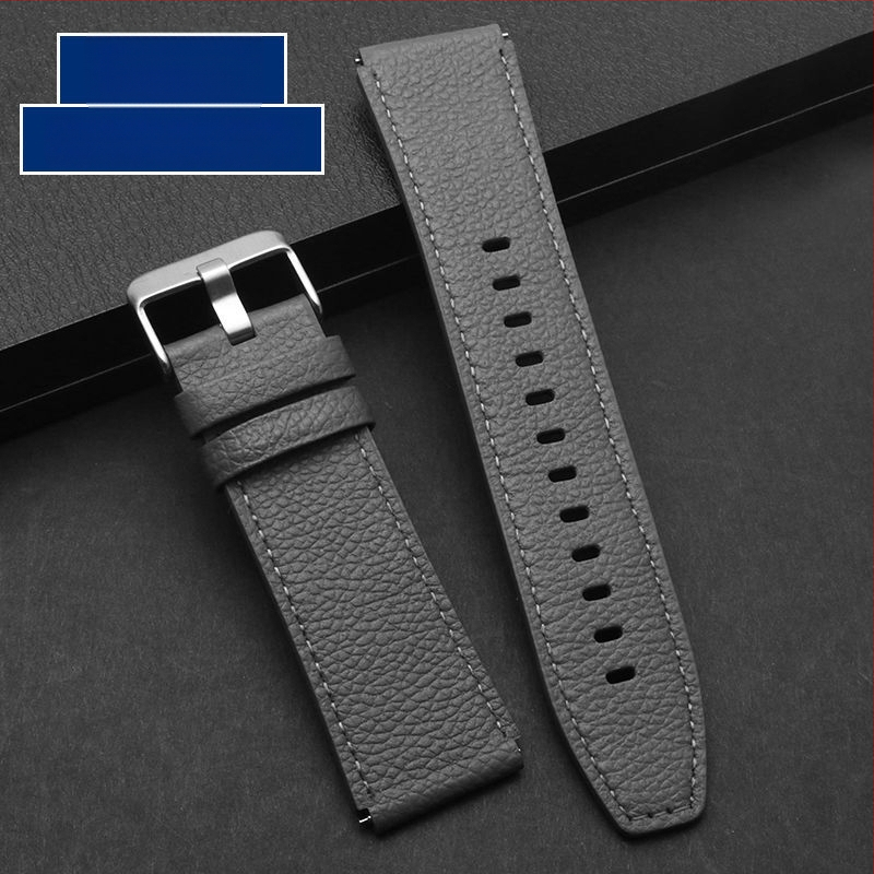 Brățară de ceas din piele naturală 22 mm pentru Huawei GT5 46 mm, Watch5, Huami GTR și Xiaomi GT2