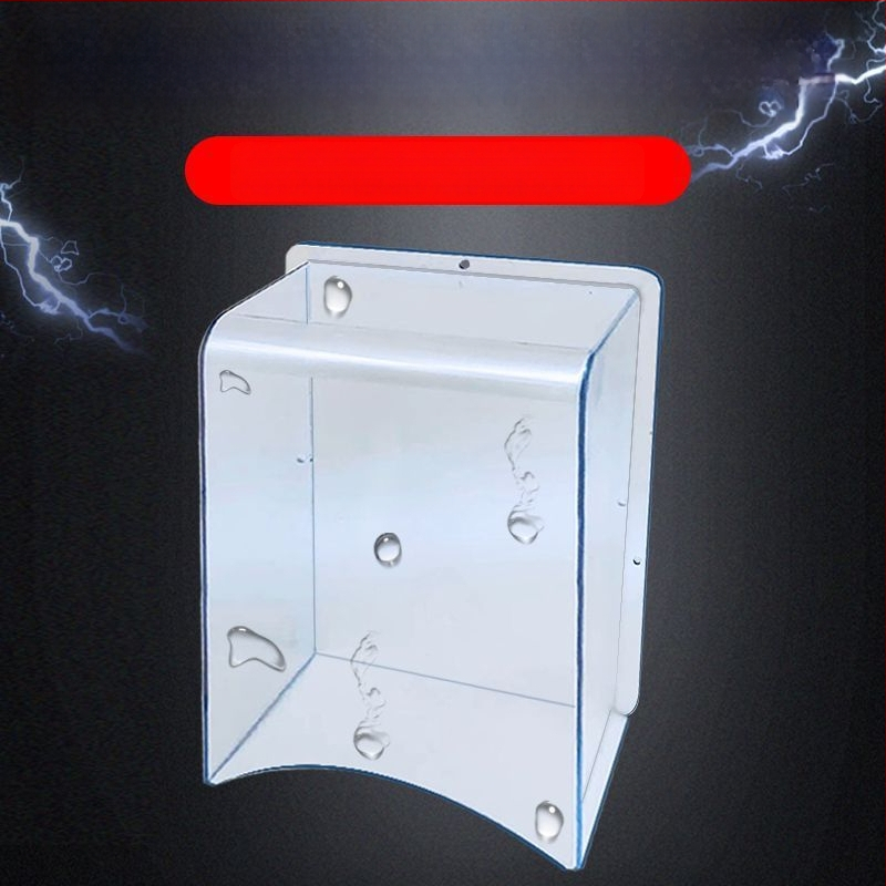 Skaidrus vandeniui atsparus dangtelis prieigos kontrolei su piršto atspaudų skaitytuvu