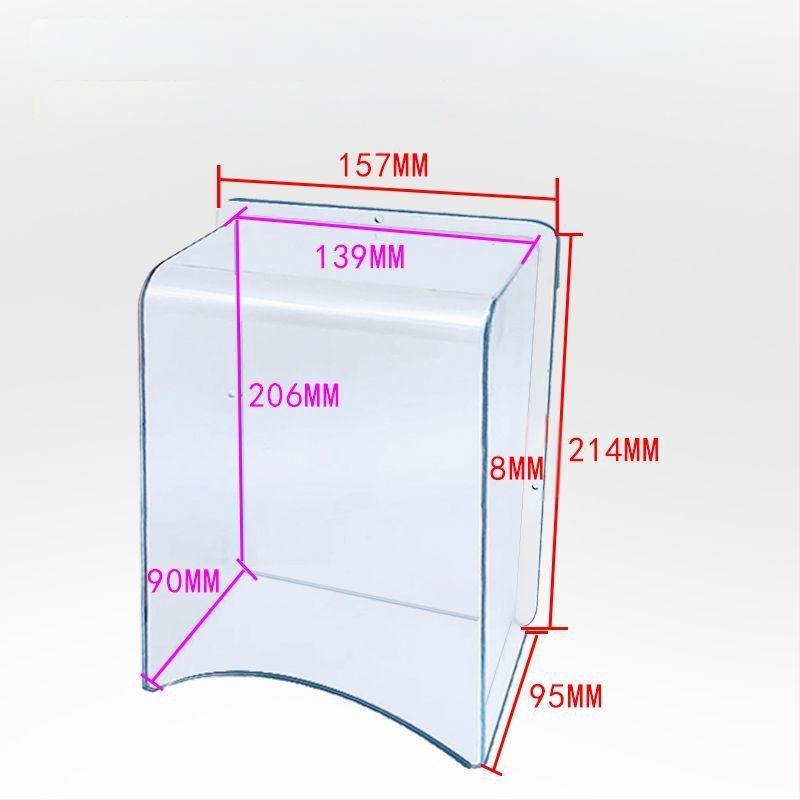 Skaidrus vandeniui atsparus dangtelis prieigos kontrolei su piršto atspaudų skaitytuvu