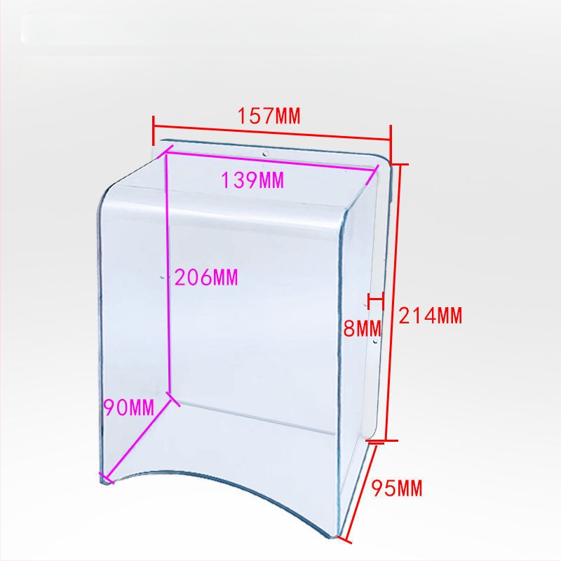 Skaidrus vandeniui atsparus dangtelis prieigos kontrolei su piršto atspaudų skaitytuvu